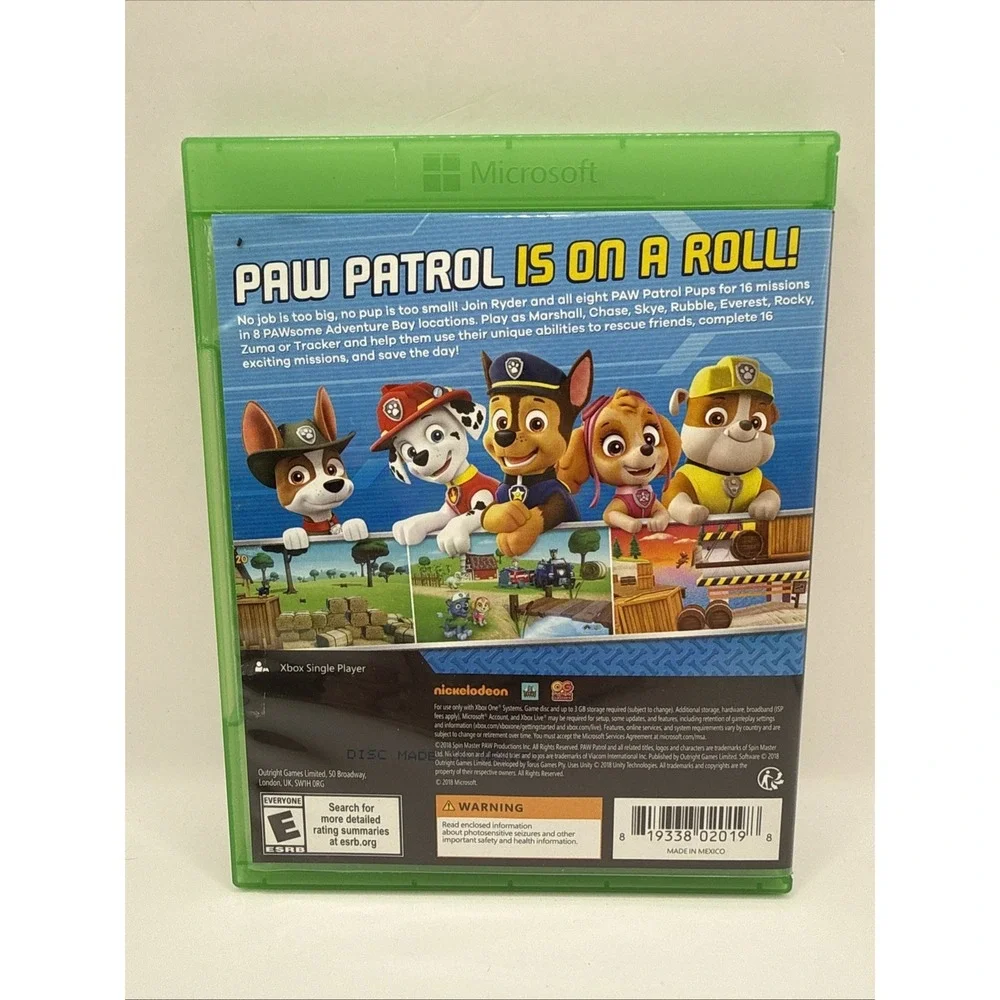 Paw Patrol: On a Roll!‎ - Microsoft Xbox One